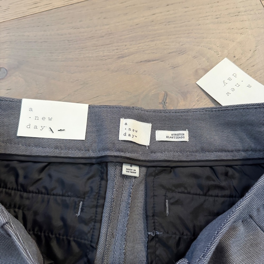 NWT A New Day Womens‎ Ankle Pants Heather Gray Size 8 Professional Trousers - Picture 5 of 12